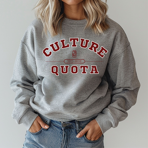 Culture Quota University Crewneck Grey