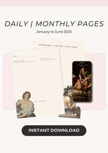 Bundle Culture Quota Digital Daily Planner & Journal 2025 | January - December