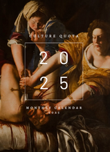 Load image into Gallery viewer, Culture Quota 2025 Printable Vertical Wall Calendar