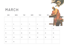 Load image into Gallery viewer, Culture Quota 2025 Printable Monthly Desk Calendar